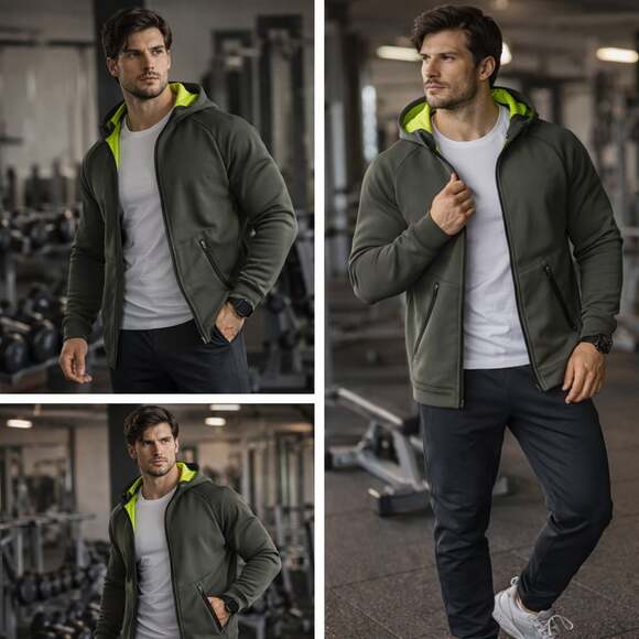 Nike Other - Nike Therma-FIT Sphere Max Olive Green Full Zip Hoodie Men’s Large